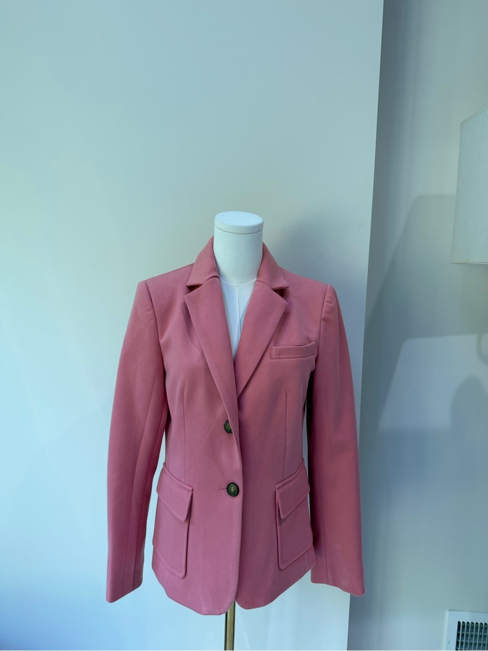 Classic Tailored Blazer in Dusty Rose